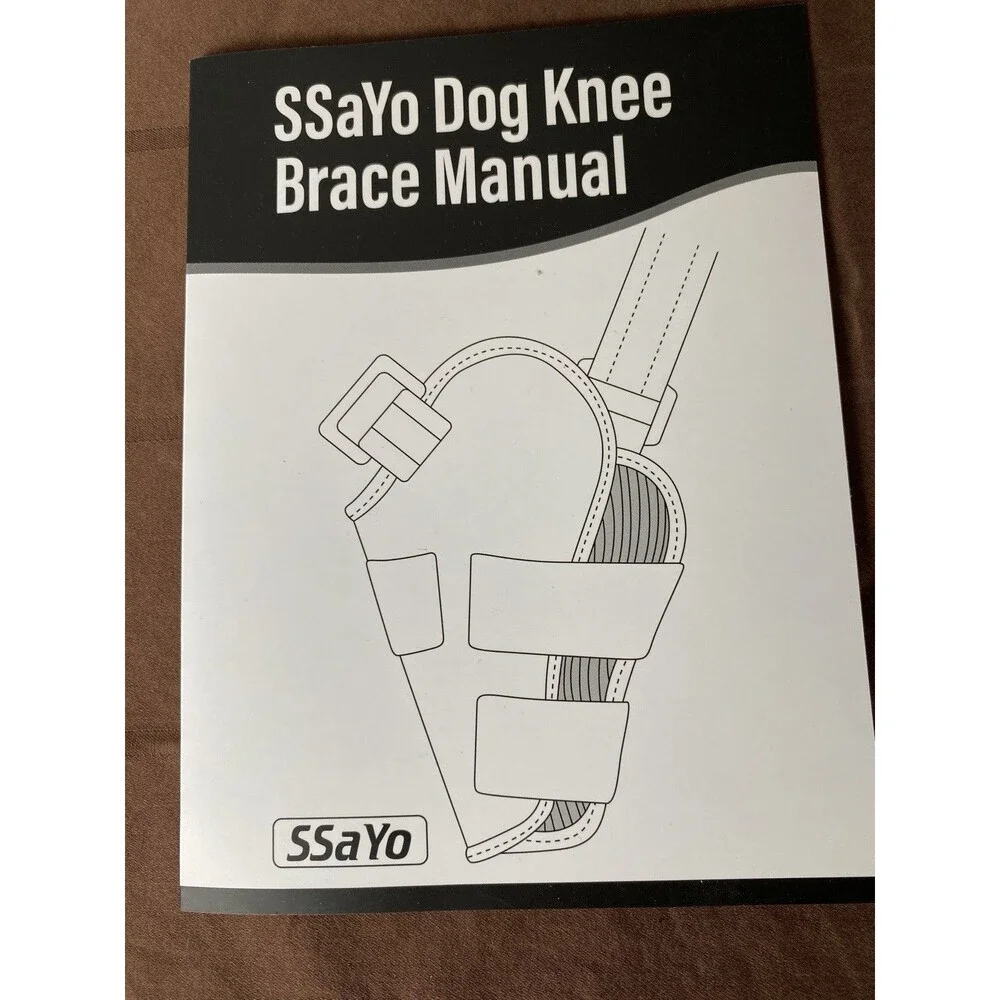 Ssayo Dog Leg Braces For Back Left Leg Large Adjustable Straps and Belt